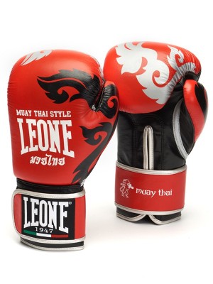 LEONE Guanti Muay Thai GN031 rosso