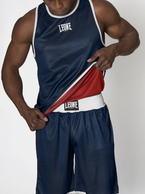 LEONE Canotta Boxe Double AB214 S