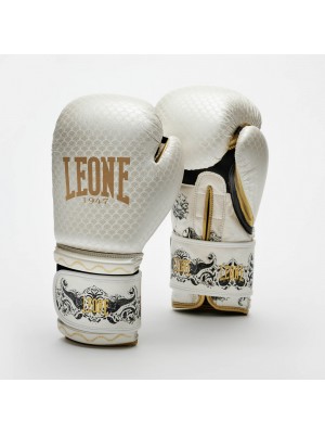 LEONE Guanti Boxe Parthenope Bianco 10 Oz