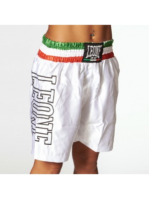 LEONE pantaloncini boxe BIANCHI L