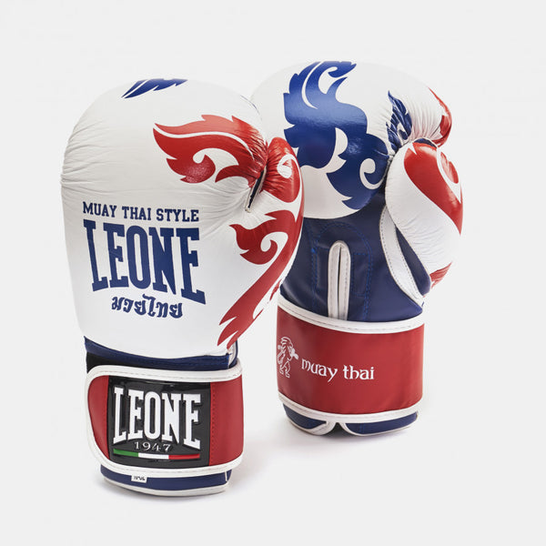 LEONE GUANTI MUAY THAI BIANCO 14 OZ