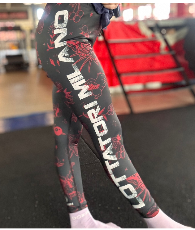 LOTTATORI LEGGINS NERO FANTASIA