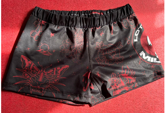 LOTTATORI SHORT NERO FANTASIA