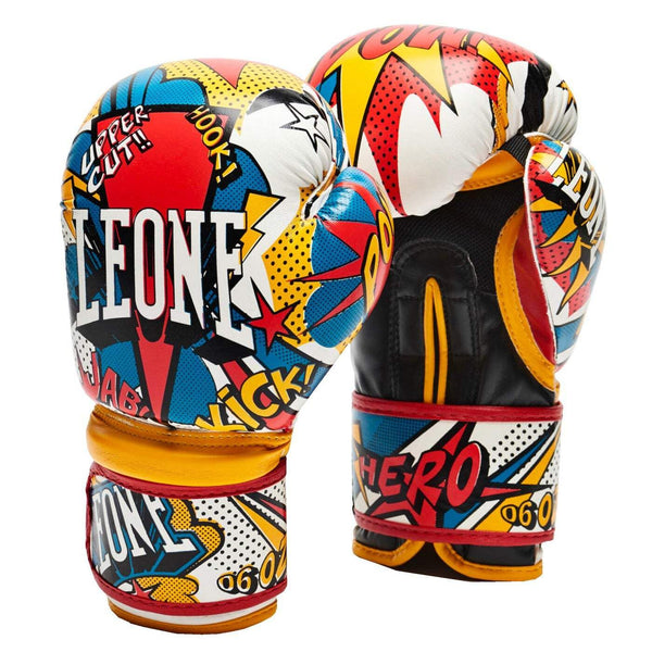 LEONE GUANTI BOXE JR HERO BIANCO 6 OZ